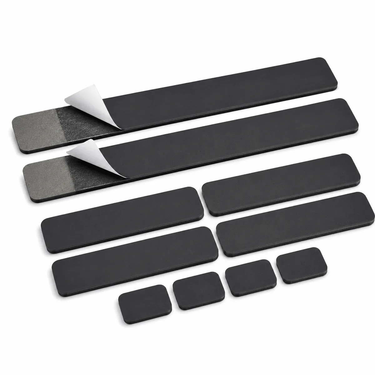 Heavy-duty adhesive number plate fixing strips
