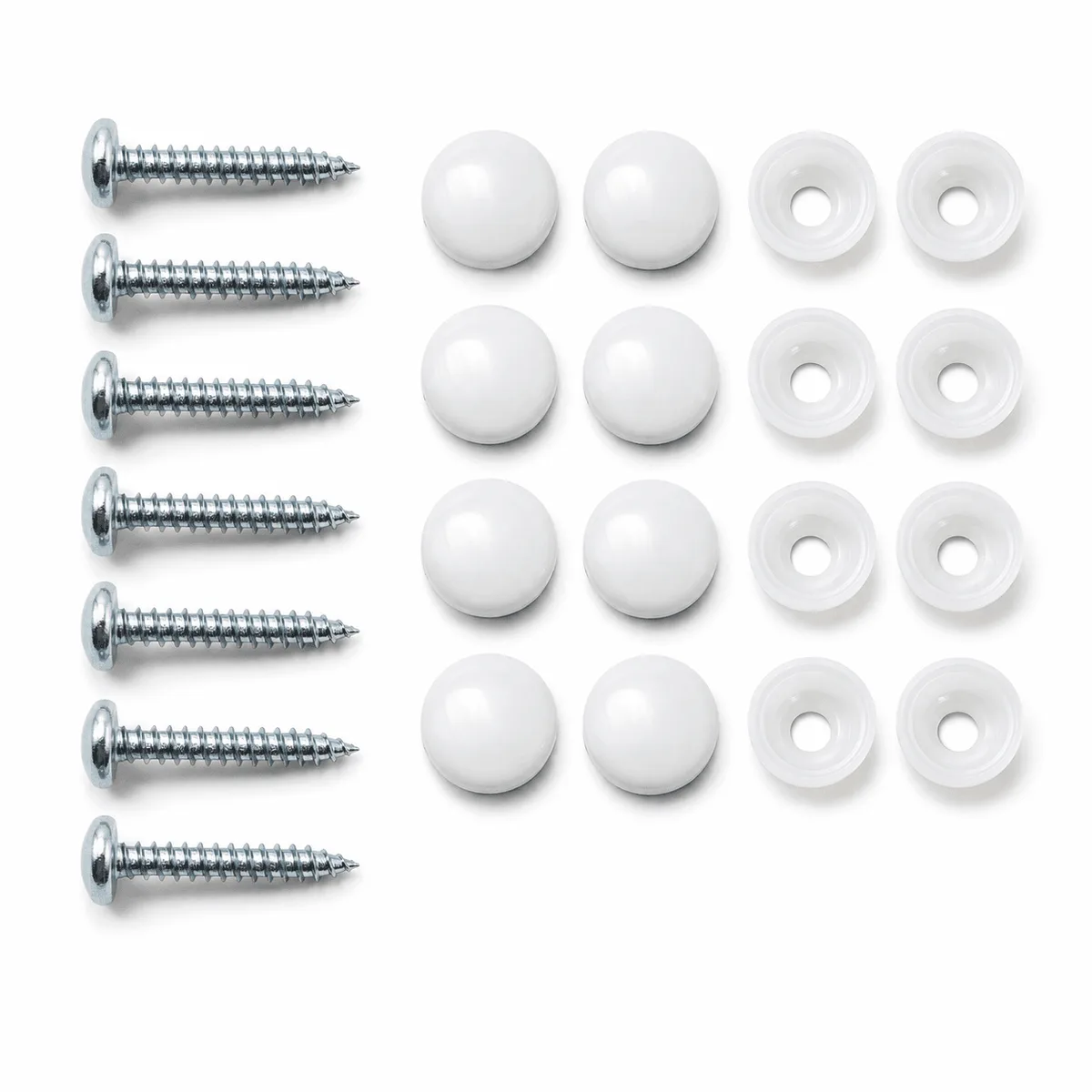 Front white screw fixing kit