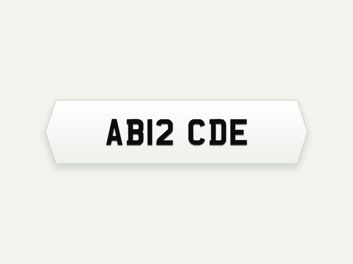3D Gel Hex Show Number Plate – Front – 18 in illustrative preview