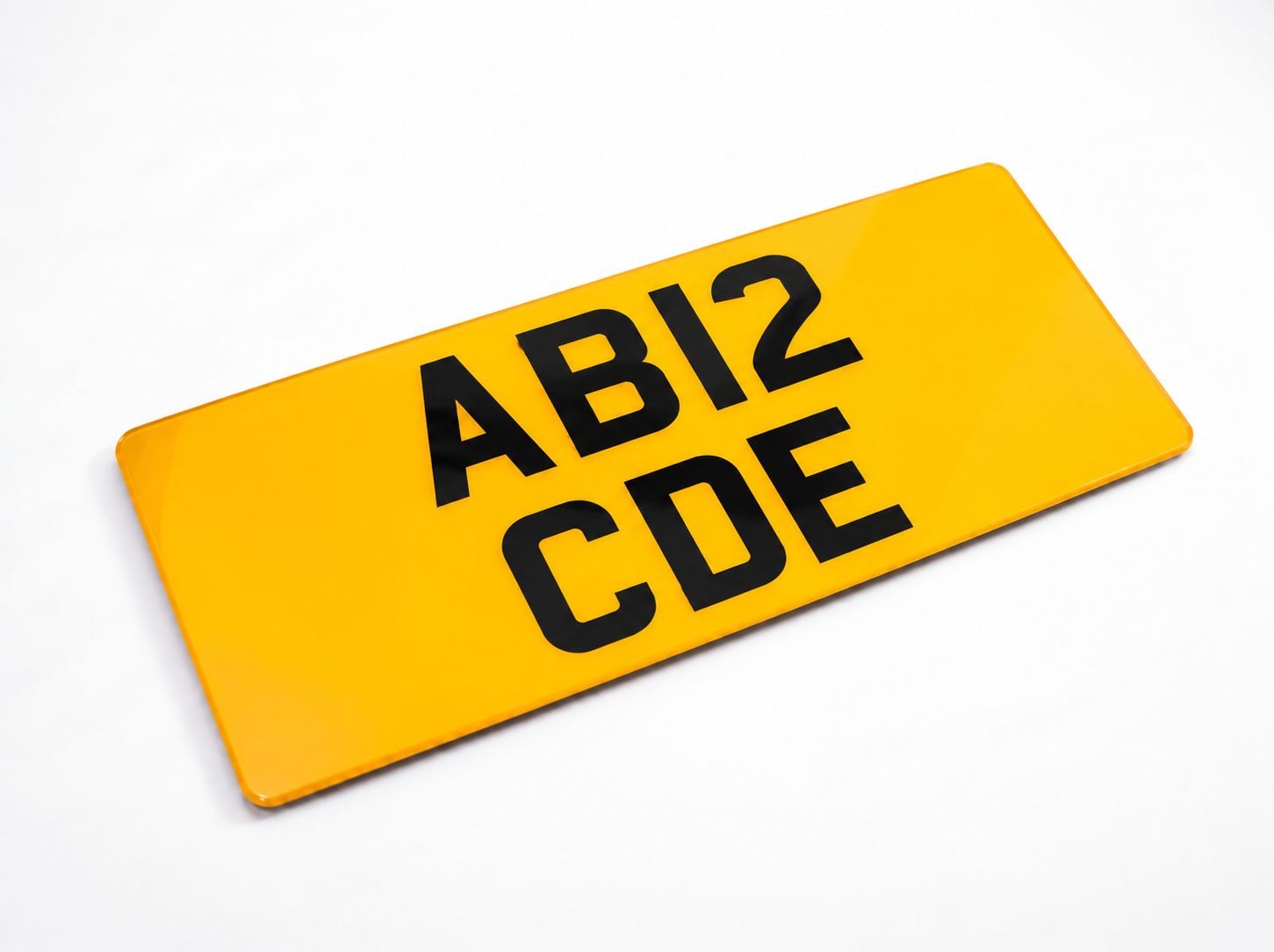 Standard 2D Import Number Plate – Rear – 330 × 178 mm (13 in)