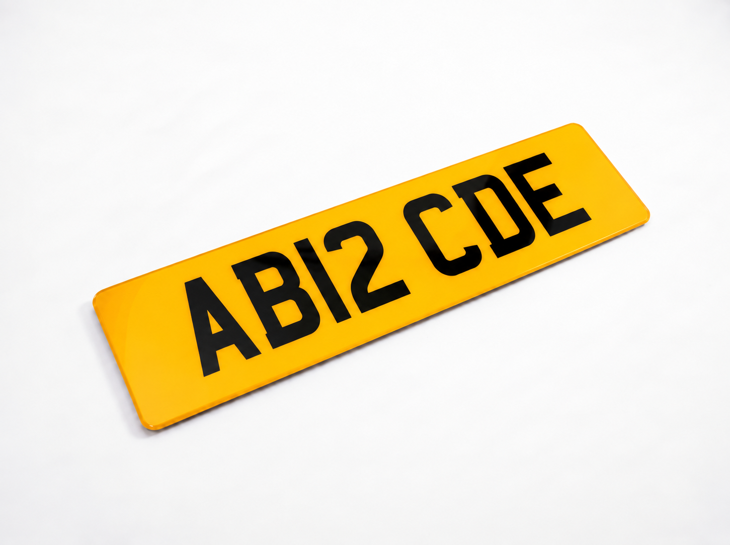 Standard 2D Oversize Number Plate – Rear – 533 × 152 mm (21 in)