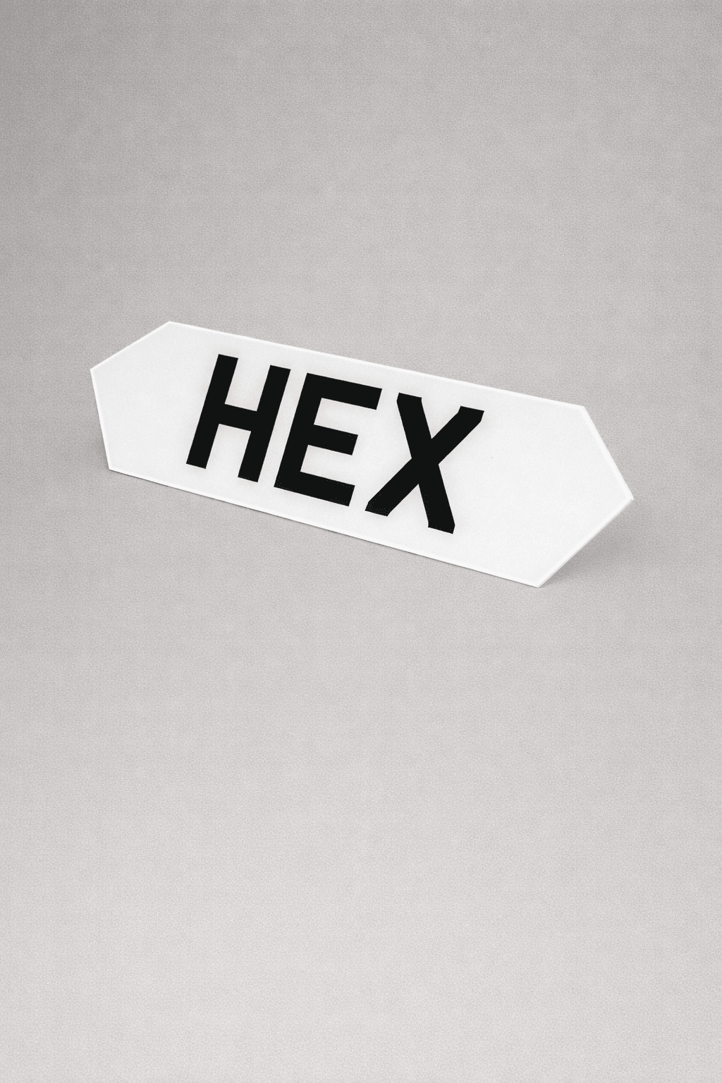 Hex number plate example