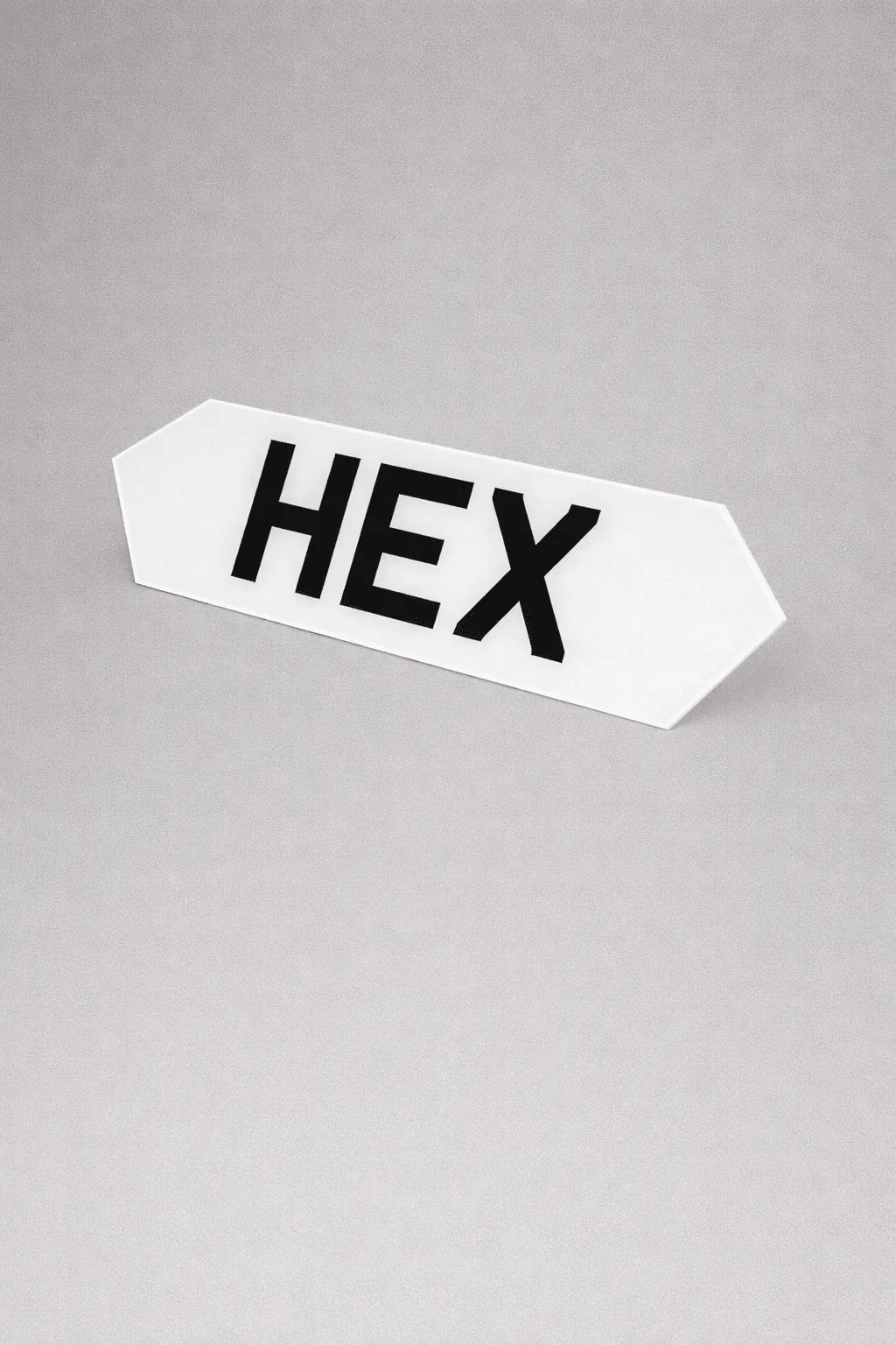 Hex number plate example