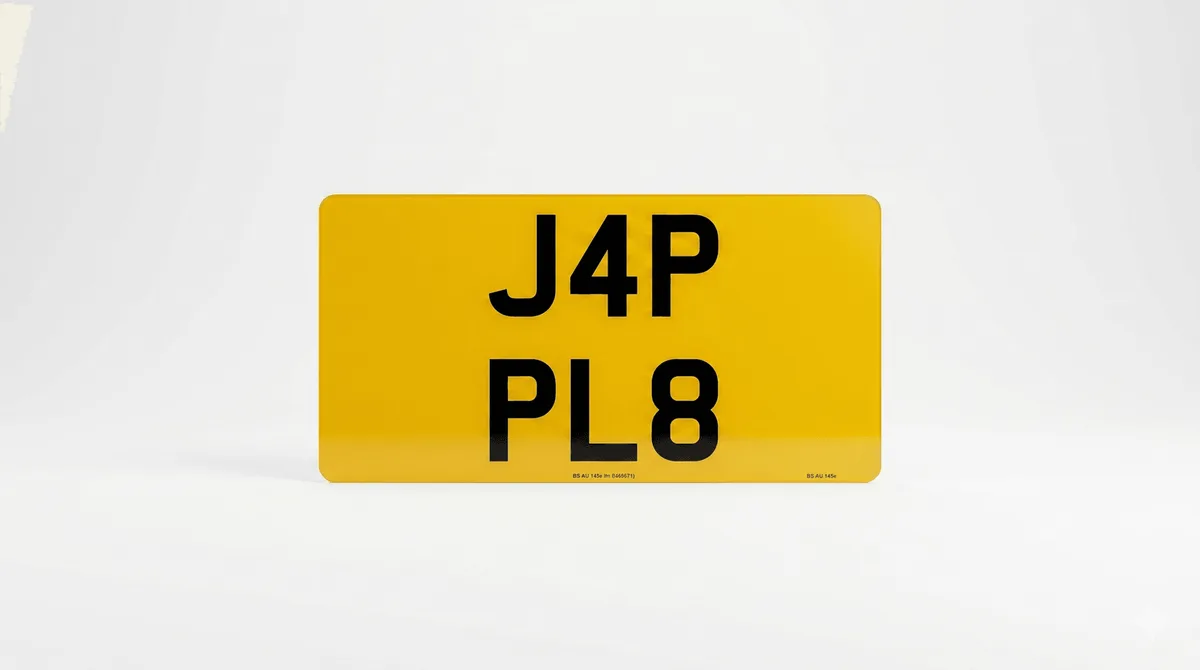 Import number plates
