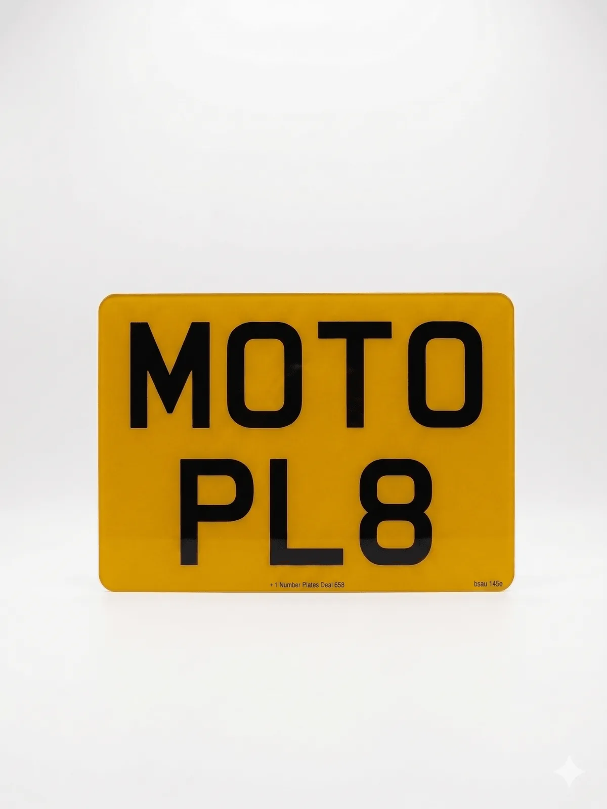 Motorbike number plates