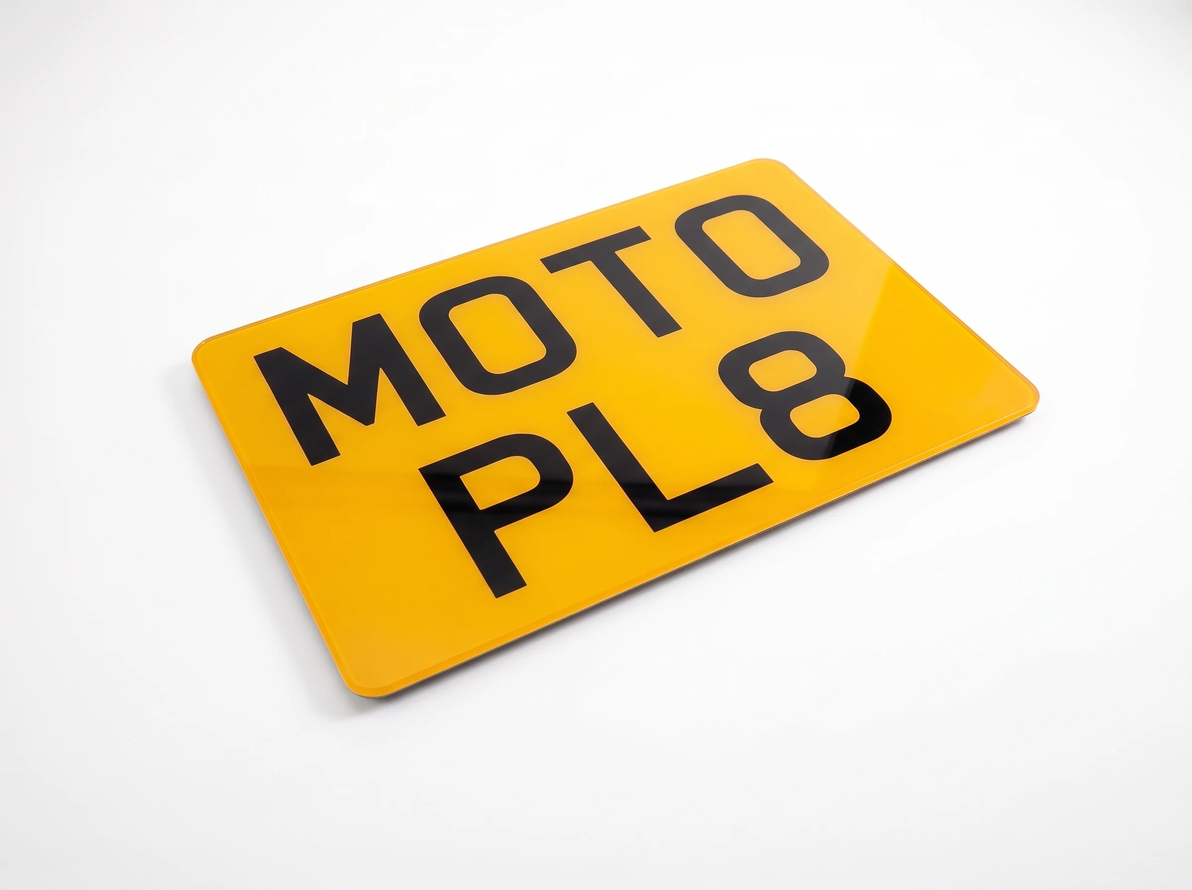 Motorbike number plates