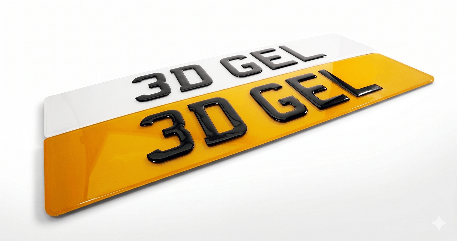 3D Gel number plate